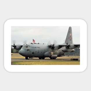 C-130H with American Flag Sticker